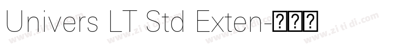 Univers LT Std Exten字体转换